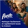 Presto Lingettes Nettoyantes pour Meubles en Bois - Nettoyage Rapide et Efficace - Meubles en Bois, Vernis, Matériaux Similaires