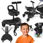 Moby-System Extension de Poussette Universelle 2 en 1 avec Siège et Roues LED