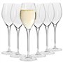 Krosno Verre Cristal de Prosecco Champagne | Lot de 6 | 280 ML | Collection Harmony | Parfait la Maison
