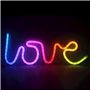 Lumière néon LED RVB LOVE signe lumière USB LED lumière maison panneau lumineux veilleuse amour changement de couleur sur la tél