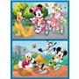 Trefl - Disney, Rencontre avec Les Personnages Disney - 3 en 1 : 2X Puzzles + Jeu de Mémoire, Puzzles avec Personnages de Contes