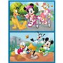 Trefl - Disney, Rencontre avec Les Personnages Disney - 3 en 1 : 2X Puzzles + Jeu de Mémoire, Puzzles avec Personnages de Contes