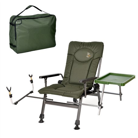 Chaise de pêche Carp F5R ST/P + PK2 avec housse de protection pour chaise de pêche Deluxe Carpe Pêche Chaise de camping avec hau
