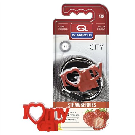 Désodorisant Pour Voiture Dr Marcus City Fraise Plastique Parfum