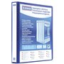 DONAU 2788504PL-10 Classeur de Présentation/Personnalisable pour DIN A4 4RD anneaux 50 mm/Carton Recouvert de PP/Bleu/avec Poche