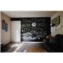 e-concreto Peinture Tableau 1 Litre Noir + Craie + Agitateur en Bois | Séchage Rapide | Transforme les murs en tableau