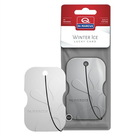 Désodorisant Pour Voiture Dr Marcus Lucky Card ICE CHILL Plastique Parfum Pendentif