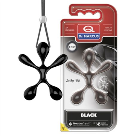 Désodorisant Pour Voiture Dr Marcus Lucky Top black Plastique Pendentif (12 Unités)