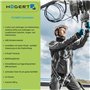 Högert Technik Casque de Protection PLONER Blanc uni | Casque de Protection pour Ouvrier du bâtiment | en 397 | réglable avec Un