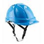 Högert Technik PLONER Casque de Protection Bleu uni | Casque de Protection pour Constructeur | en 397 | Réglable avec Un Bouton