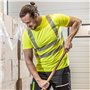 Högert Technik JURAL II T-shirt haute visibilité en polycoton, jaune, taille XL (54) | Gilet de signalisation réfléchissant, res