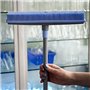 York Set de balais et Pelle à poussière - Pratique et fiable - Balai en Caoutchouc avec Pelle et Brosse - Balai avec Manche pour