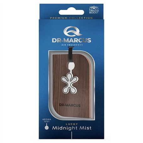 Désodorisant Pour Voiture Dr Marcus Lucky Midnight Mist Bois Plastique Parfum Pendentif
