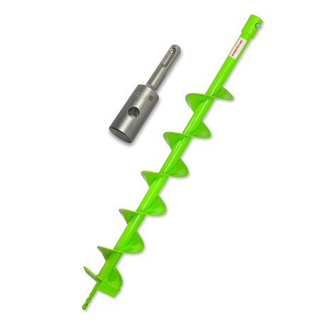 WERHE Foret à terre 120mm avec support SDS Plus Pointe de foret robuste Foret à pieux