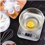 Retoo Balance de cuisine numérique en acier inoxydable - Capacité de charge - Avec arrêt automatique facile à lire et tare - Mes