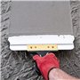 HARDY Couteau à enduire - Spatule de Plâtrier - Manche Bi-matière - Acier Inoxydable -Travail Précis - Pour Finition Des Surface