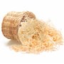 800 g de laine de bois naturelle | Copeaux de bois | Matériau d'emballage lâche | Remplissage pour cadeaux et paniers cadeaux |