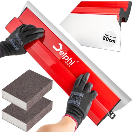 DELPHI Spatule de surface 80 cm/800 mm Lame interchangeable en acier inoxydable 0