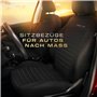 M MOTOS Housse Siege Voiture Personnalisée pour Mercedes C klasa W203 2000-2007, Protection Siege Voiture avec Système d'Airbags