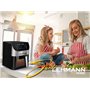 Lehmann Friteuse à air chaud 6L avec 10 programmes de cuisson, friteuse à air chaud 1500 W et contrôle de la température 76-200°
