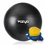 Fizyo Ballon de Gymnastique 65 cm avec Pompe, Gym Ball Antidérapant, Ballon de Gym pour Entraînement, Pilates, Exercice d’Équili