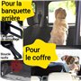 Hundefreund Ceinture de Sécurité pour Moyens et Grands Chiens – Harnais de Voiture Réglable avec Amortisseur – Sangle de Sécurit