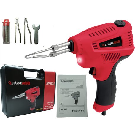 FER À SOUDER POUR TRANSFORMATEUR StarkeAGB TSG-200 3 pointes à souder et mallette de transport