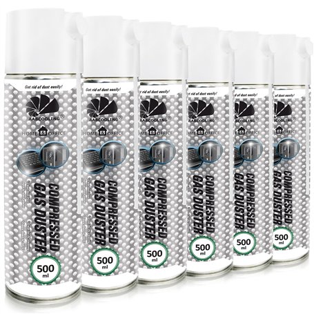 AABCOOLING Aspirateur pour Ordinateurs 6x500 ML Dépoussiérant en Spray Home&Office Nettoyage de l'équipement de Bureau K3