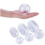 Lot de 30 boules en acrylique incassables - En plastique transparent - À suspendre et à enlever - Idéales pour remplir des décor