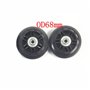Dorekin, ensemble de 2 roues de remplacement pour valise avec des axes de roues et clé à molette pour faire des réparations OD, 