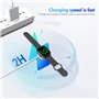 Chargeur de montre [certifié Apple MFi] Câble de charge magnétique sans fil rapide sans fil compatible avec Apple Watch Series 8