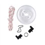 Poulie de démarreur Corde de démarreur Rondelle ressort Pince à cliquet Kit de réparation de démarreur à rappel pour Stihl Tronç