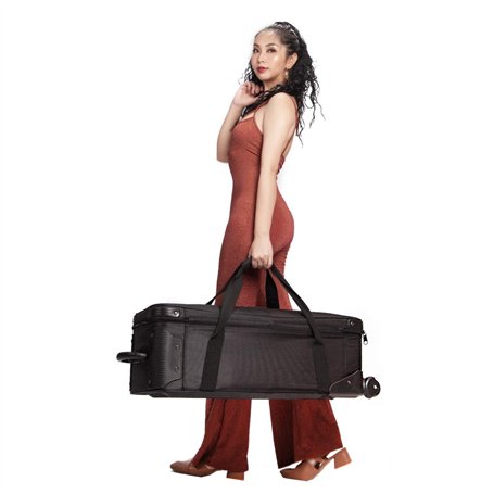 Sac Trépieds Photo Valise Photographie Flash Studio Sac de Voyage à roulettes Rembourré Valise Eclairage Flight Case 33 Pouces p