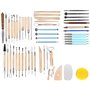 Winterworm Set de 51 Outils de Modelage pour Argile Poterie Céramique