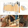 Winterworm Set de 51 Outils de Modelage pour Argile Poterie Céramique