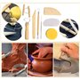 Winterworm Set de 51 Outils de Modelage pour Argile Poterie Céramique