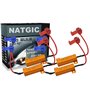 NATGIC 4pcs 50W 8 ohms Résistances de Charge LED Résistance de Charge de Phare Feux de Brouillard Décodeur LED Clignotants Résis