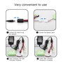 Airsoft Chargeur pour NIMH/NICD 2-10s 2,4V-12V Batterie, RC Chargeur Intelligent pour Voiture RC Bateau RC Airsoft Drone, avec 5