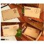 128pcs Mini Kraft Enveloppes, Papier Cadeau Vintage avec Autocollants, Cartes postales Invitation de fête d'anniversaire de mari