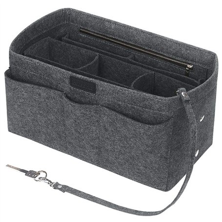 Betoores Organisateur de Sac à Main Feutre Sac de Rangement Intérieur Organiseur de Sac pour Femmes (Gris