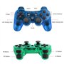 Achort 2 Pièces 2.4GHz Sans Fil Vibrations Double Gamepad Compatible avec PS2 Playstation 2 Double Shock