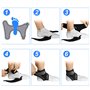 Hually (une paire) Chevillère Piedo réglable, Chevillère Soutien Respirante Talon Ouvert Taille Réglable orthèse de cheville pou