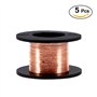 5pcs 0.1mm Fils Émaillés en Cuivre 15m Fil de Bobinage en Cuivre Fil de Réparation Émaillé pour Inductances de Transformateurs
