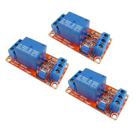 Aihasd 3 pièces 1 canal 5V Module de relais avec optocoupleur Déclenchement de niveau haut/bas Module relais Module de commutati