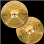 Meinl Cymbals HCS Cymbales Hihat 14 pouces (35,56cm) pour Batterie – Paire – Finition Traditionelle en Laiton, fabriquée en Alle