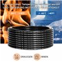 Câble à 2 fils 18 AWG 2 x 0,75 mm² - 15 m - Fil à 2 fils en cuivre étamé - PVC 18/2 fils - Pour DC5 V/12 V/24 V, éclairage LED,