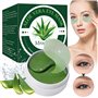 Masque Yeux Collagène, Mask Yeux, Patch Yeux, Aloe Vera Eye Mask, Hydrogel Eye Patch, Anti rides Masque de Soin Yeux, Soulager l