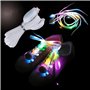 Probuk 1 Paires Lacets Lumineux Led Lacets 120cm Brillants, Lacets en Nylon, Etanches Led Lacets, Accessoire Fluorescent Soirée 