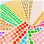 JZK 30 Feuilles 10mm étiquette autocollants 15 couleurs petit rond point autocollants couleur codage étiquettes collant point co