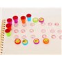 JZK 36 x Emoticon Emoji Tampons Encreurs pour Enfants Timbres Tampon Auto-encreur pour Cadeaux de fête pour Enfants Merci Cadeau